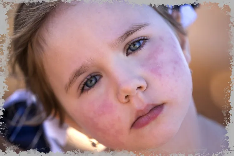 Červené tváře u dítěte (erytém na tvářích): příčiny, nemoci