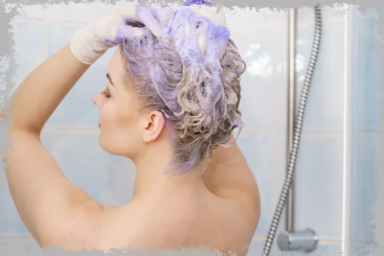 Фиолетовый шампунь - помощь для блондинок